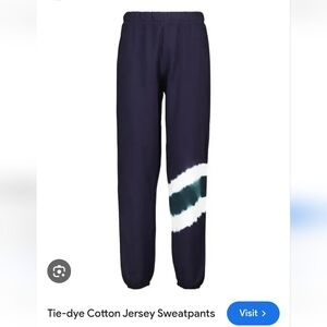 Tory Sport Navy Tie-Dye Joggers